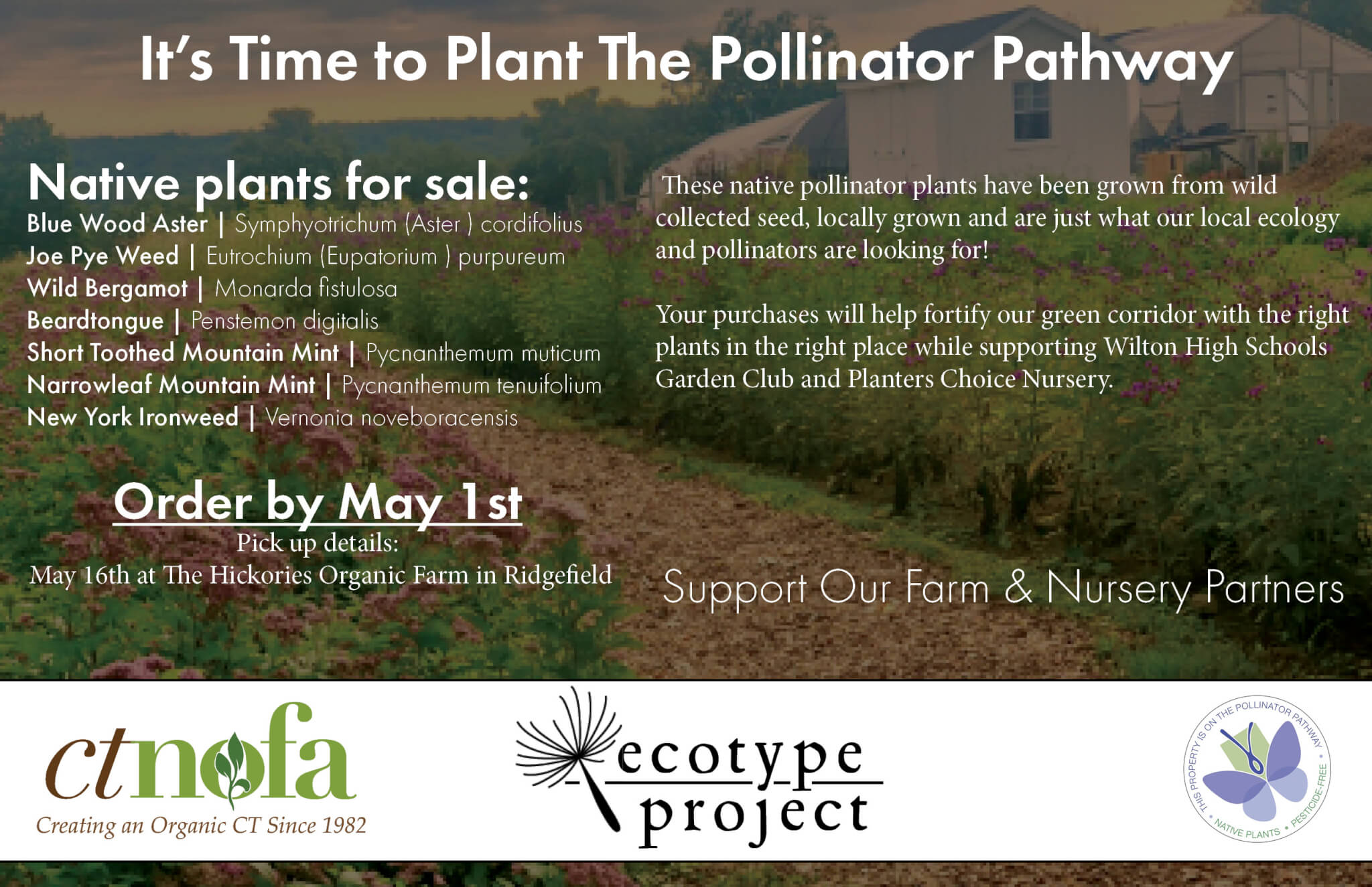 Planters Choice and Wilton High School team up for an Ecotype Project Plant Sale CT NOFA