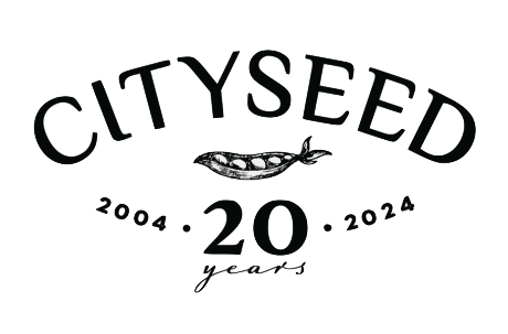 city seed logo 20 anniversary